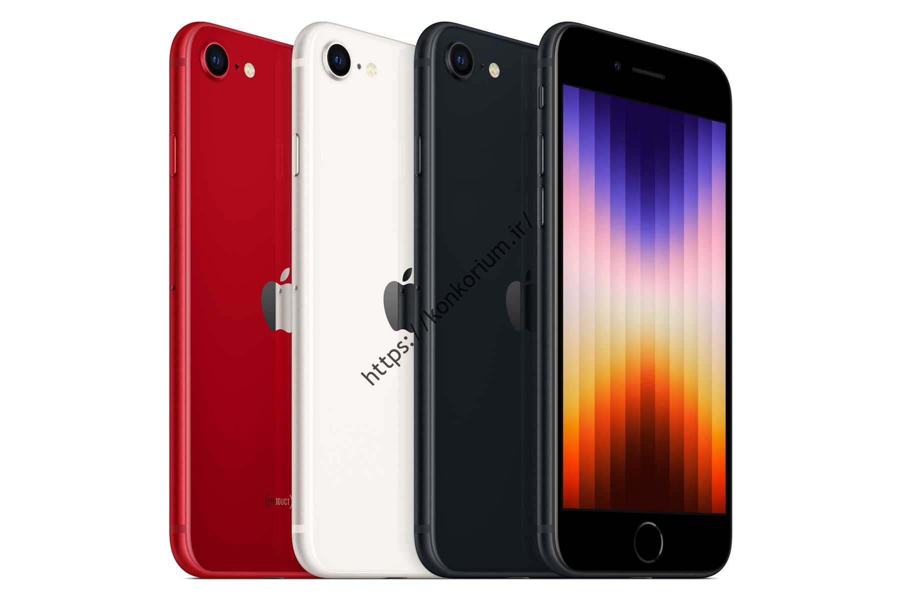 رنگ های مختلف Apple iPhone SE 2022 / Apple iPhone SE 2022