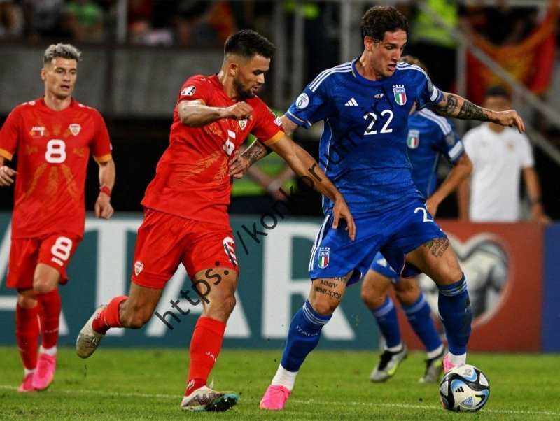مقدونیه شمالی 1-1 ایتالیا: آتزوری همچنان ناامید کننده است